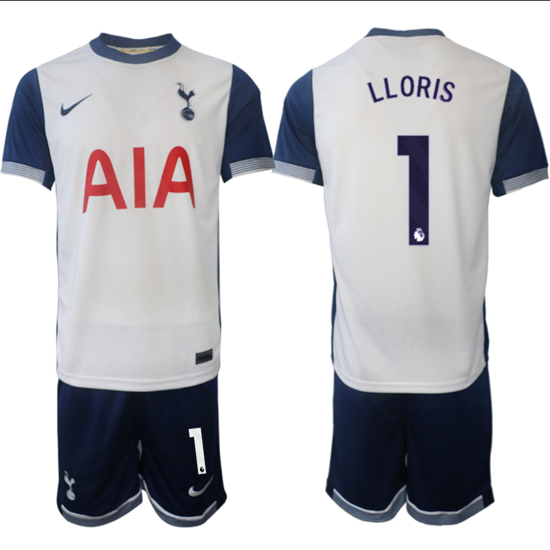 Men 2024-2025 Club Tottenham home White #1 Soccer Jersey